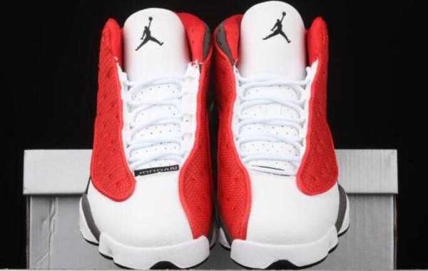 Nice Air Jordan 13 Retro Grey White Red DJ5982-600 Outlet