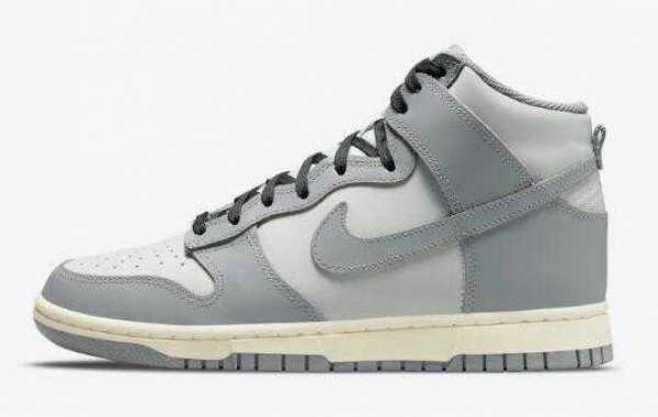 Fashion Sale Nike Dunk High Dress Up Grey White Colorway