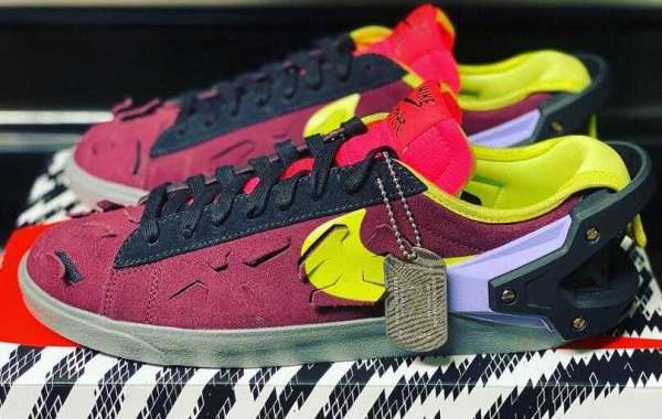 the ACRONYM x Nike Blazer Low Night Maroon